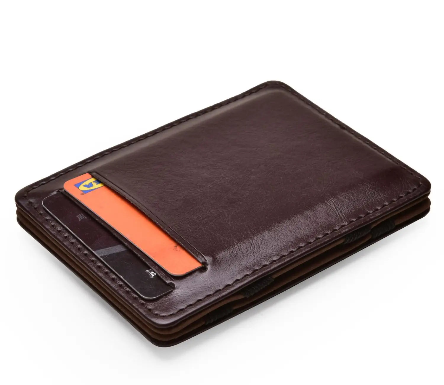 Unisex Polyester Wallet in Black or Brown for United States CHF Buyers