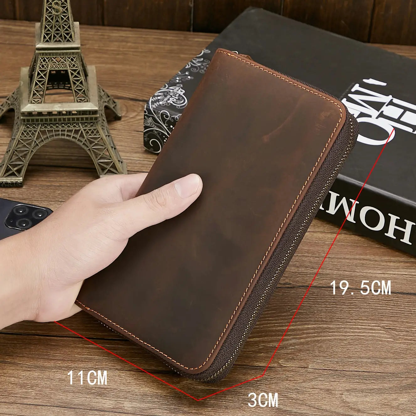 Brown Leather Wallet for Business and Daily Use in the United States