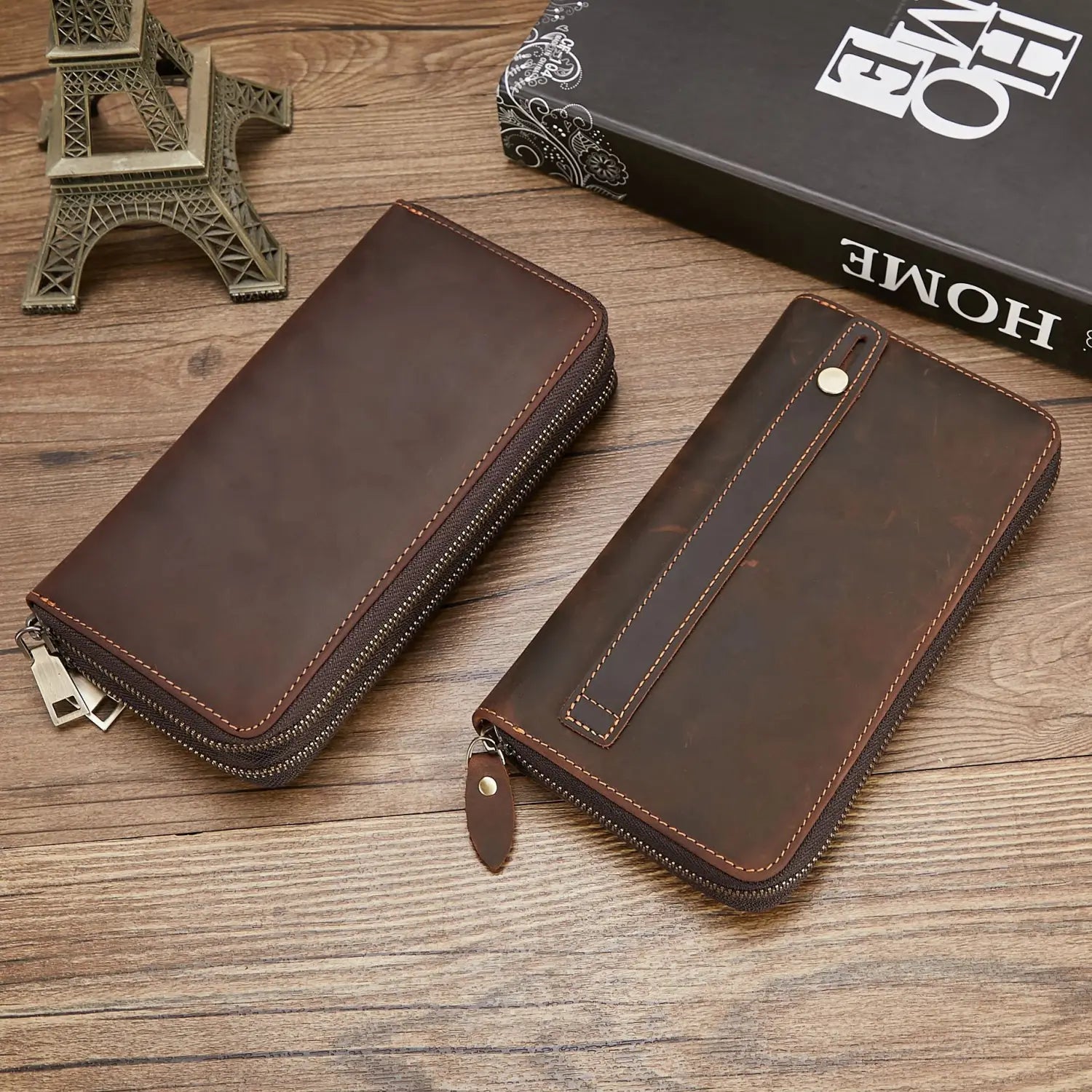 Brown Leather Wallet for Business and Daily Use in the United States