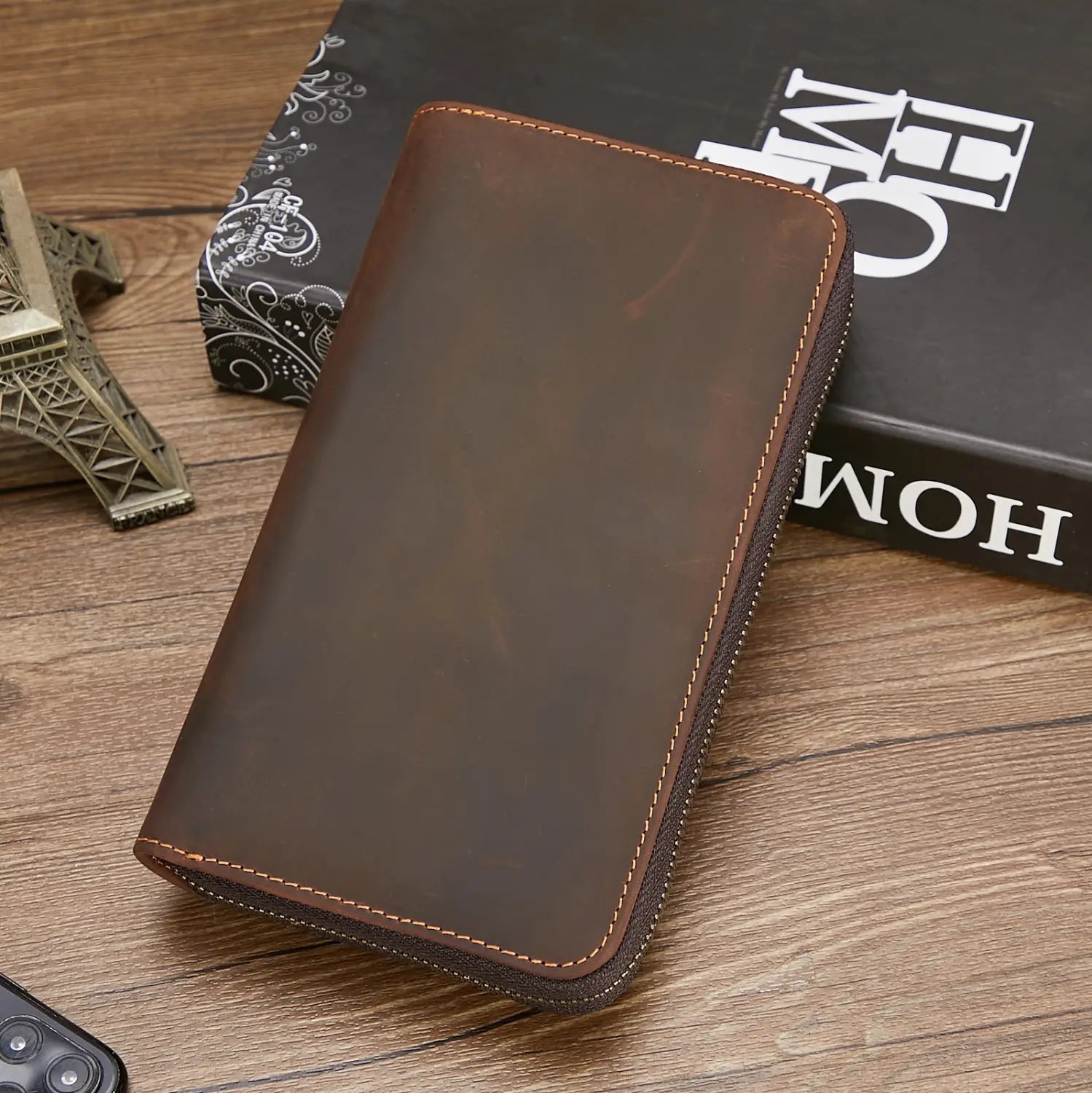 Brown Leather Wallet for Business and Daily Use in the United States