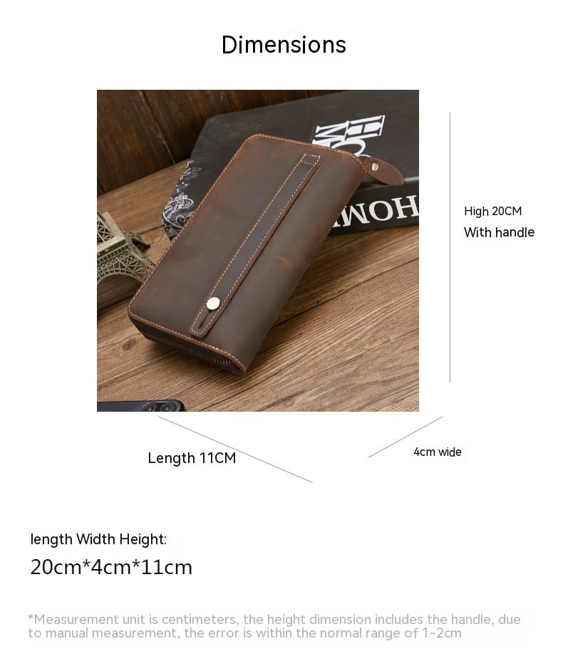 Brown Leather Wallet for Business and Daily Use in the United States