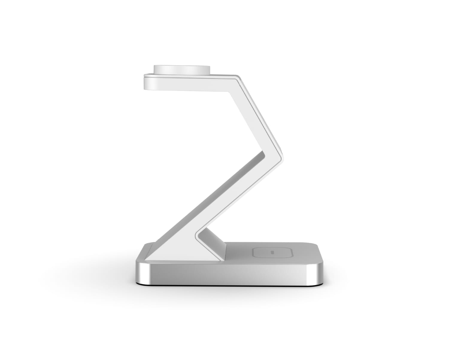 Magnetic Wireless Charger for Phone with USB Type-C Black and White