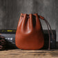 Vintage Cowhide Drawstring Bundle Wallet - Genuine Leather Wallet That Also Holds Your Dreams