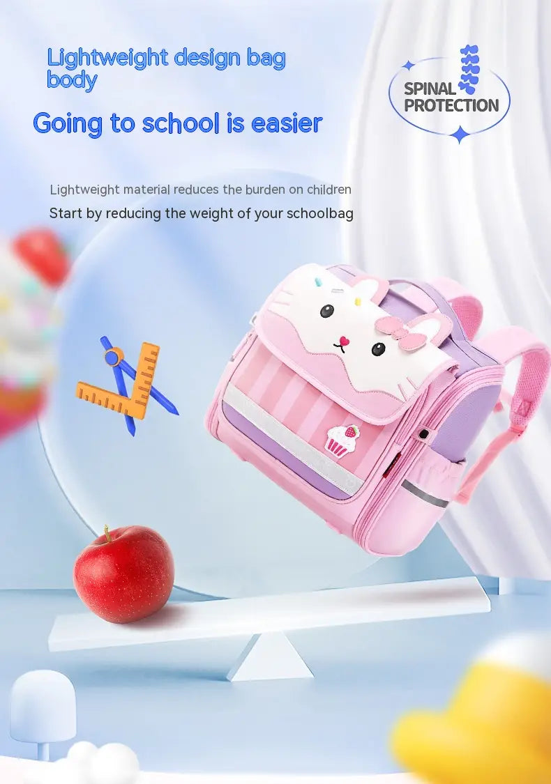 Raw Schoolbag Backpack Spine Protection Female