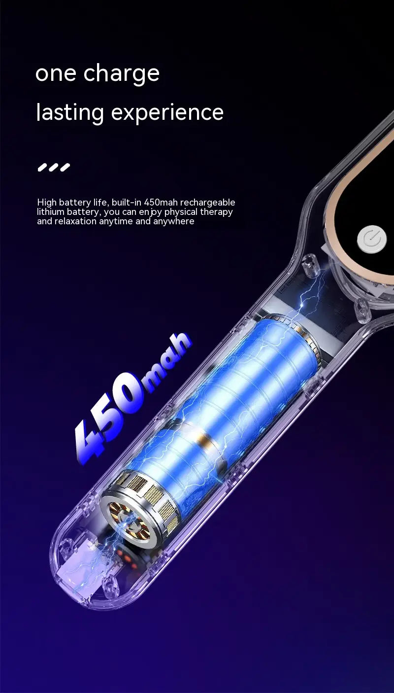 White 9 154 Scalp Medicine Feeder with Red Light Hair Massage Therapy