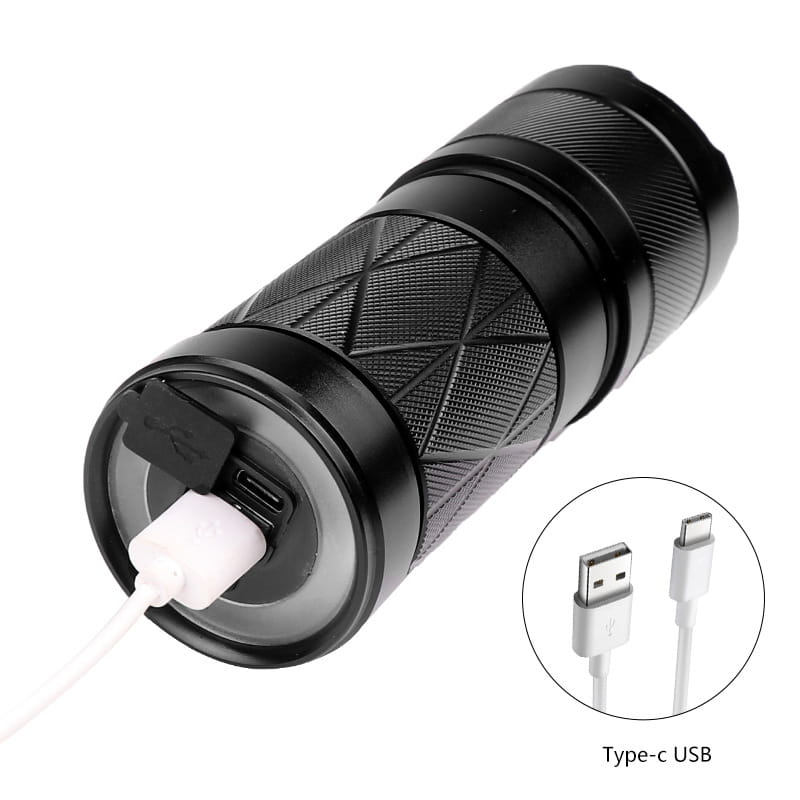 Power Torch Aluminum Alloy with Zoom Waterproof LED Flashlight