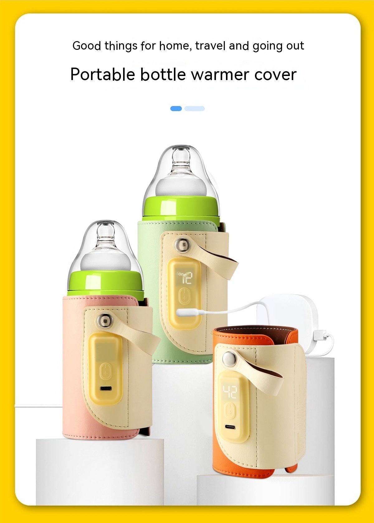 Constant Temperature Baby Heating Insulating Milk Bottle Night Out Portable Heat-holding Bottle Cover - Keep Milk Warm