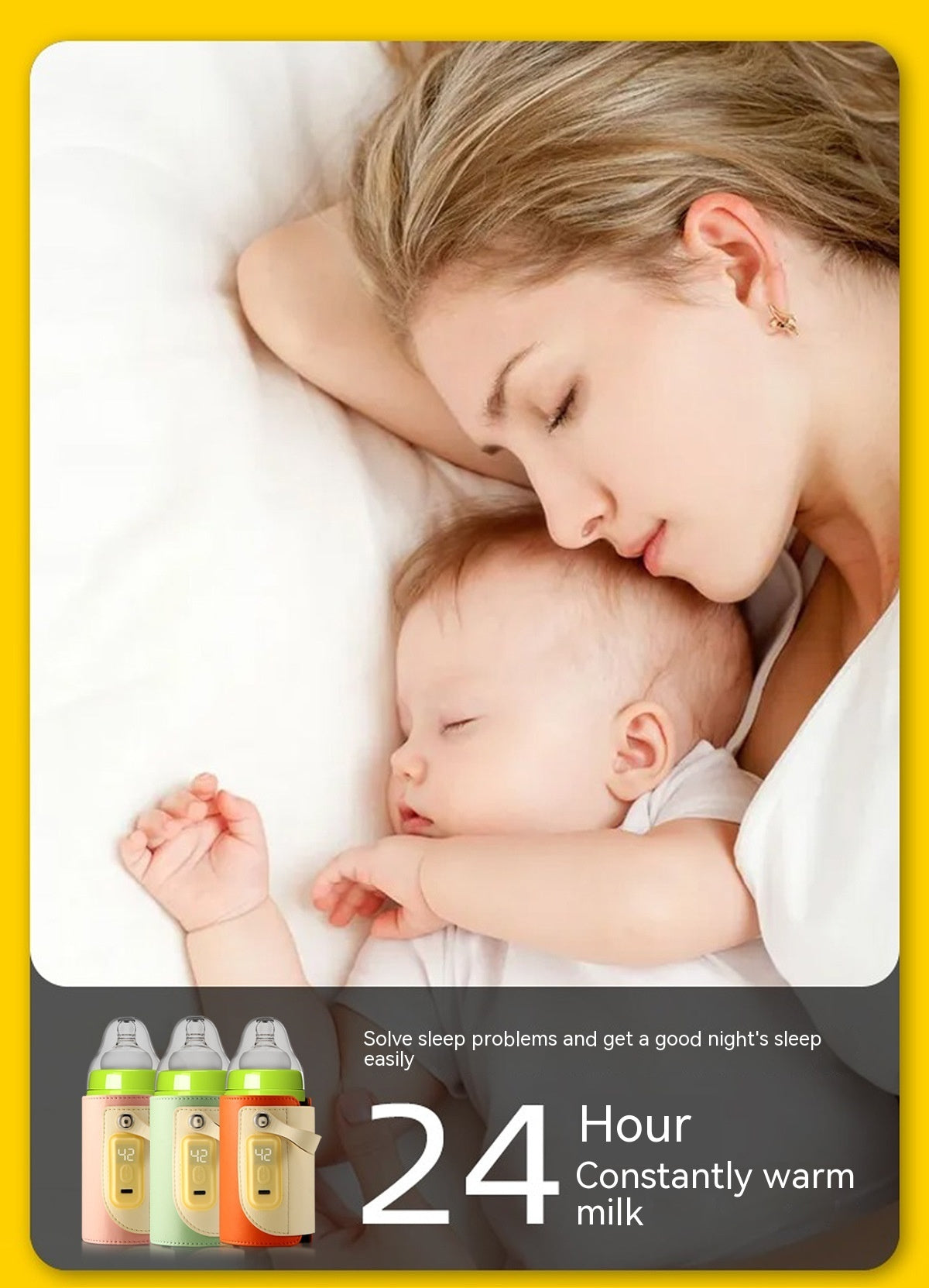 Constant Temperature Baby Heating Insulating Milk Bottle Night Out Portable Heat-holding Bottle Cover - Keep Milk Warm