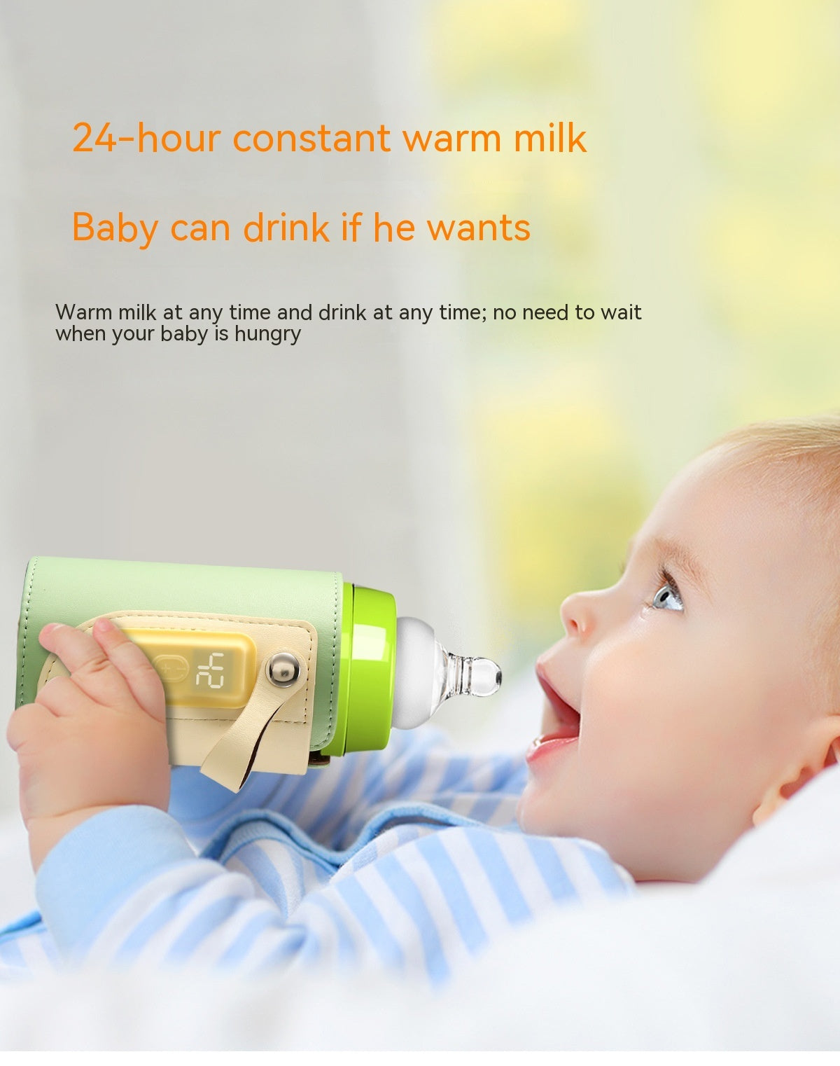 Constant Temperature Baby Heating Insulating Milk Bottle Night Out Portable Heat-holding Bottle Cover - Keep Milk Warm