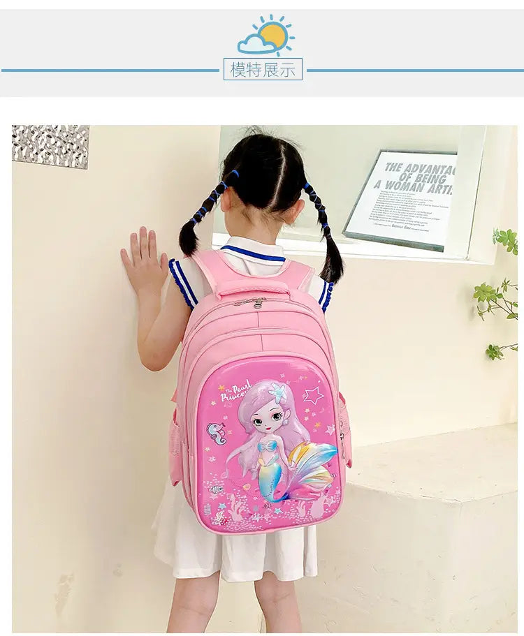 Cartoon Breathable Burden-reducing Children’s Backpack