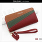 Simple Long Color Matching Fashion Coin Purse Card Holder Handbag - Coin Purse Card Holder R8901-11 Fashionably Funny