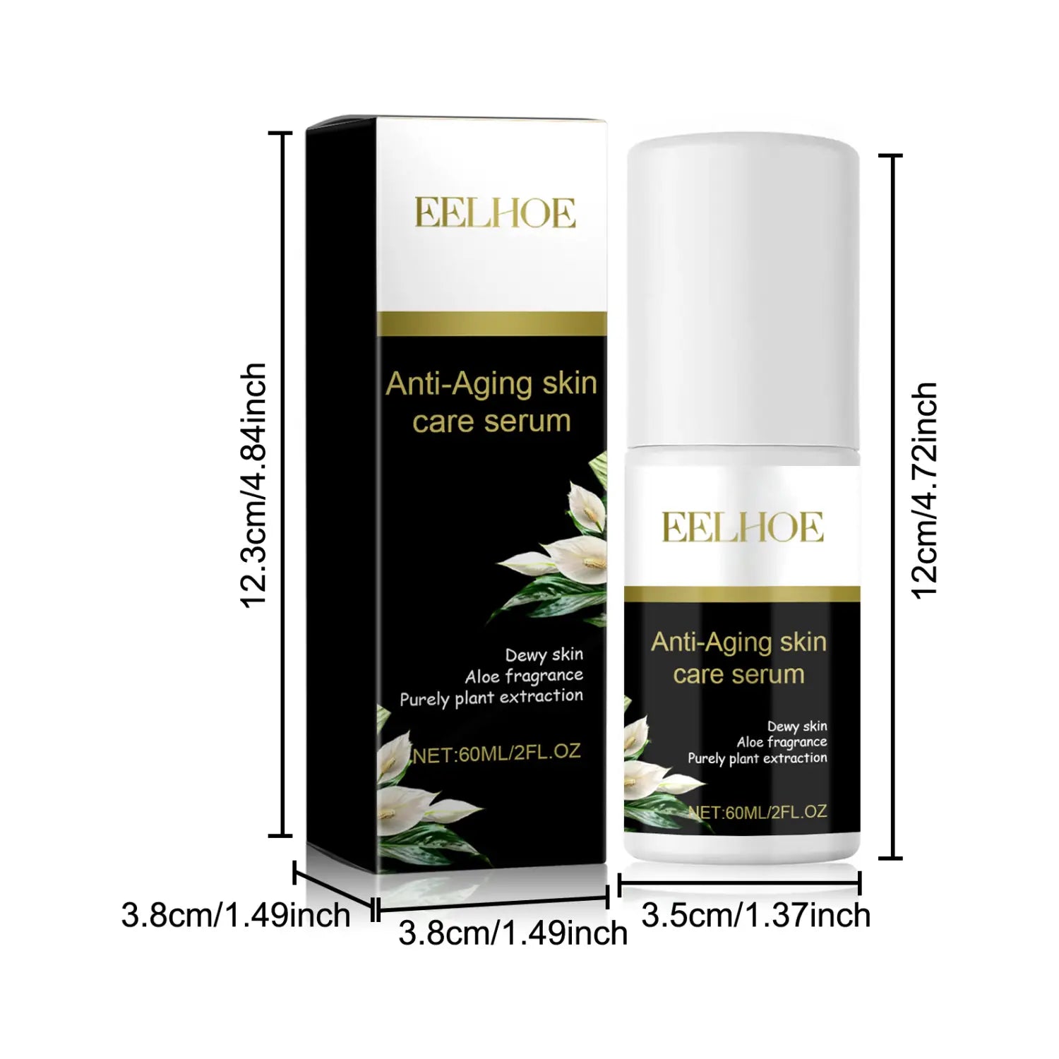 Esența de foc facială anti-redactare cu acid hialuronic aloe glicerină 60 ml