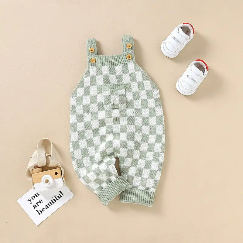 Infant Checkerboard One-piece Romper