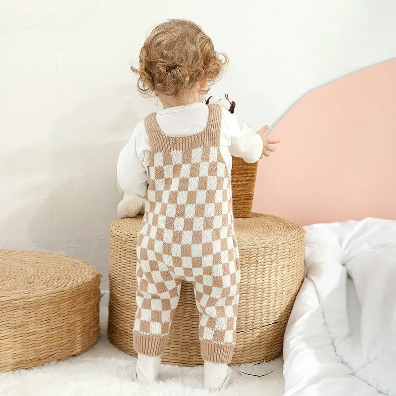 Infant Checkerboard One-piece Romper