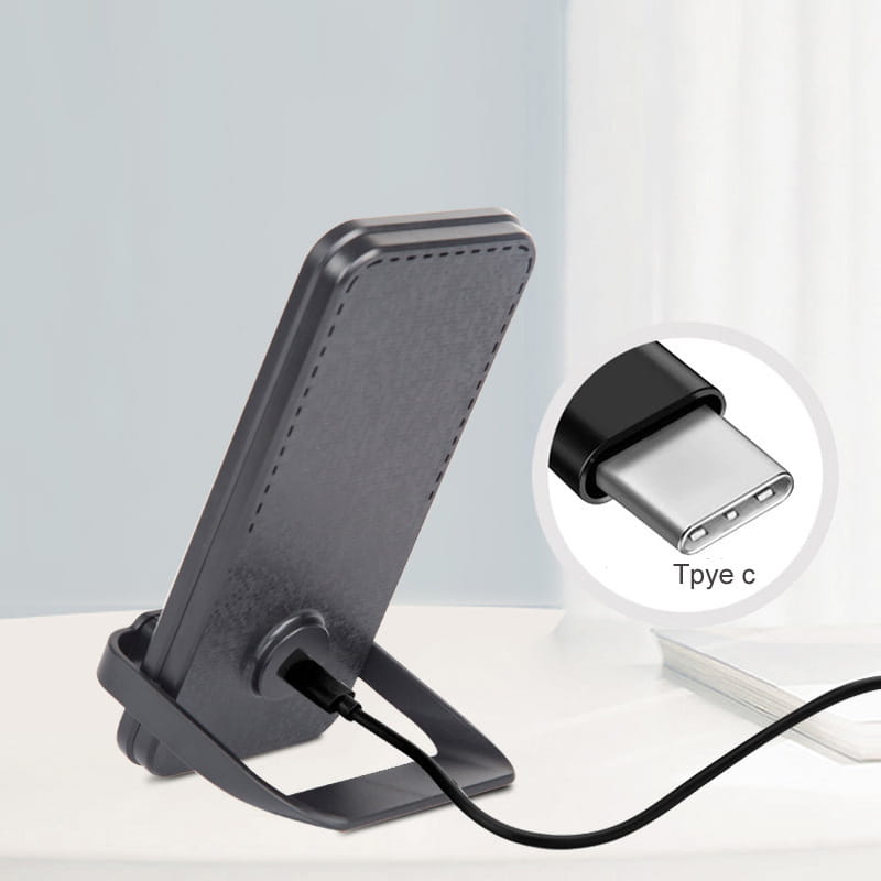 Black Wireless Charger with Charging AFC and Charge Bracket for Smartphones