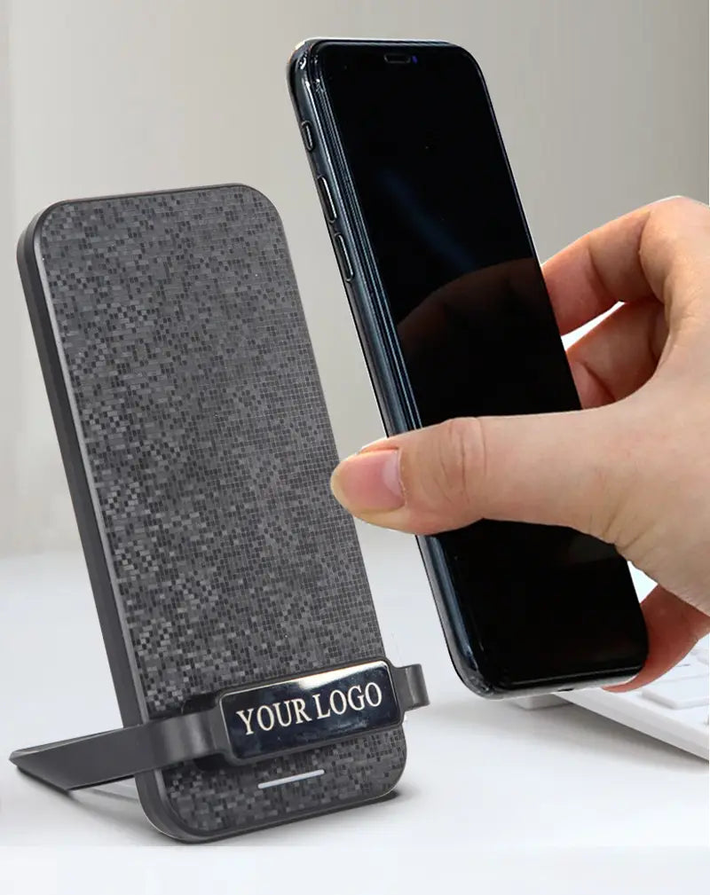 Black Wireless Charger with Charging AFC and Charge Bracket for Smartphones