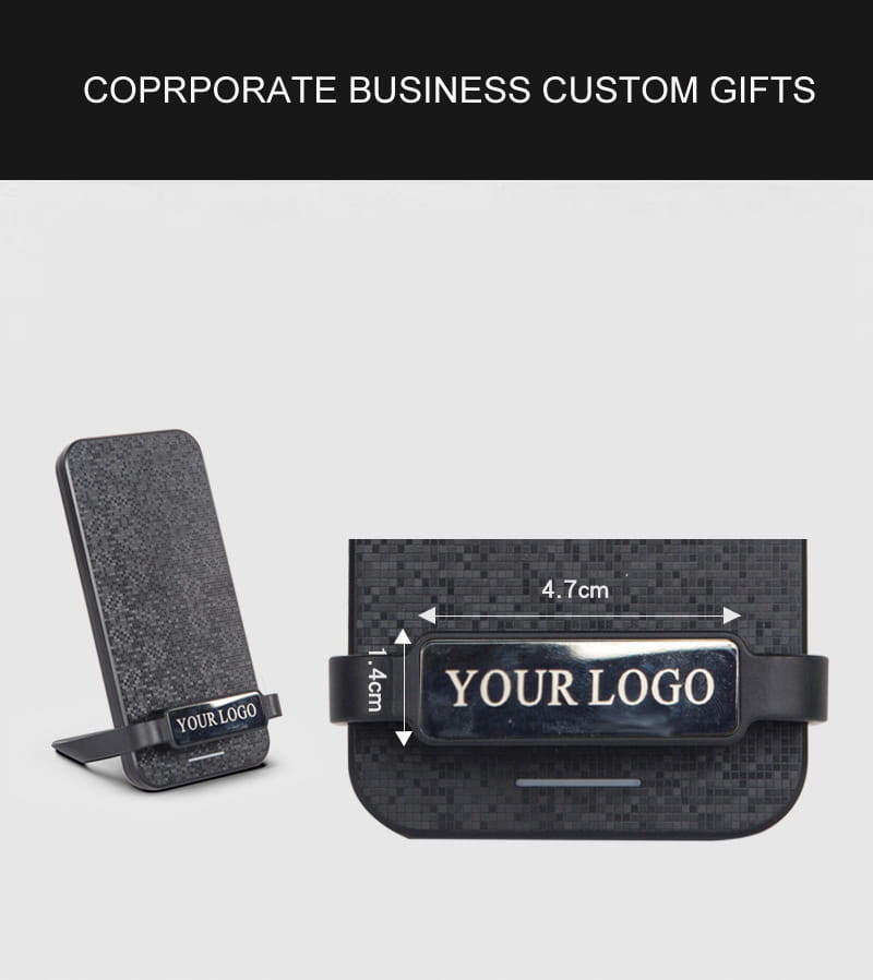 Black Wireless Charger with Charging AFC and Charge Bracket for Smartphones