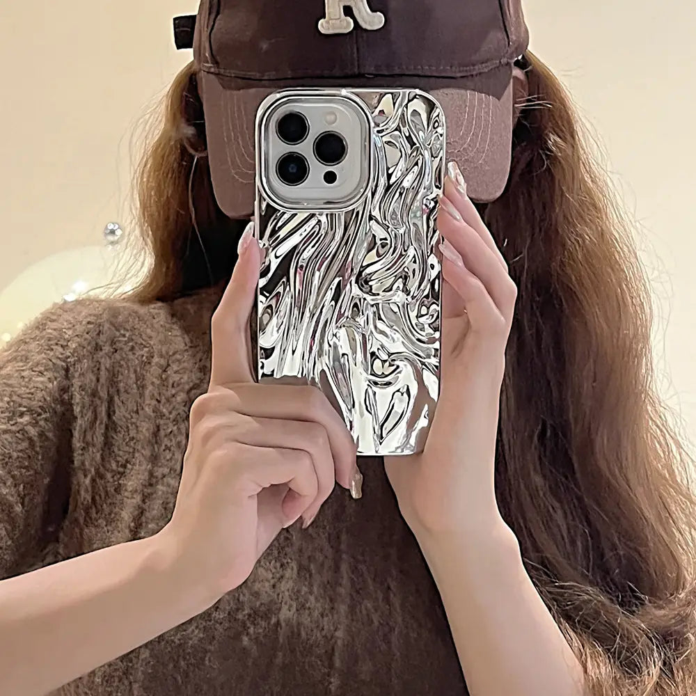 Driedimensionale vouwselle elektropideneerpoeder rood en goudplateren