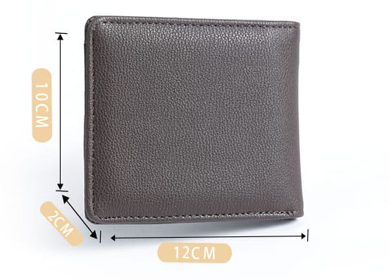 Black and Brown Short Wallet for the United States with CHF Compatibility