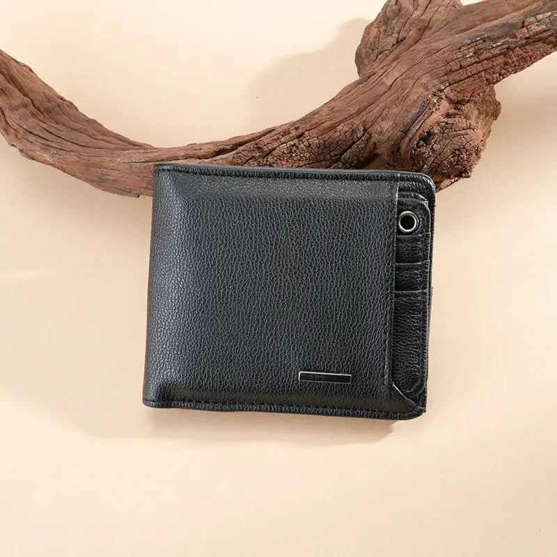 Black and Brown Short Wallet for the United States with CHF Compatibility