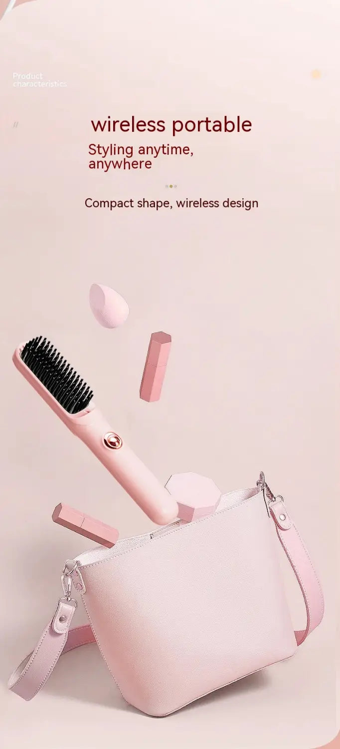Wireless Straight Comb with Anion for Portable Hair Styling