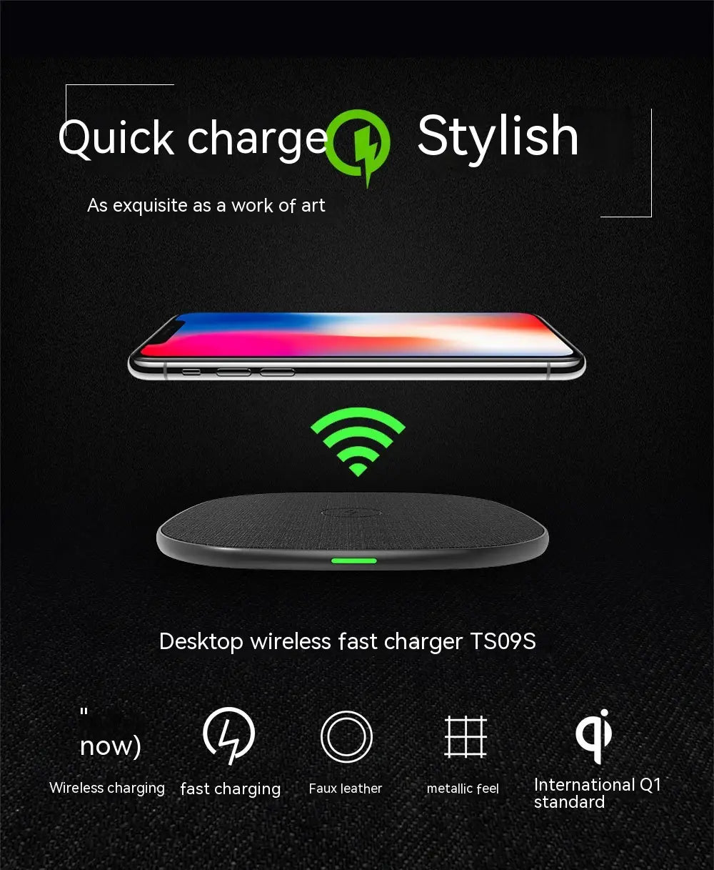 Metal Cloth Wrapper Wireless Charger for Stylish and Portable Charging