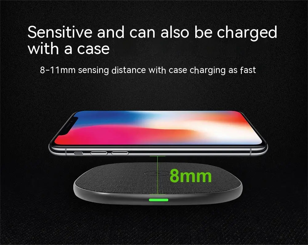 Metal Cloth Wrapper Wireless Charger for Stylish and Portable Charging
