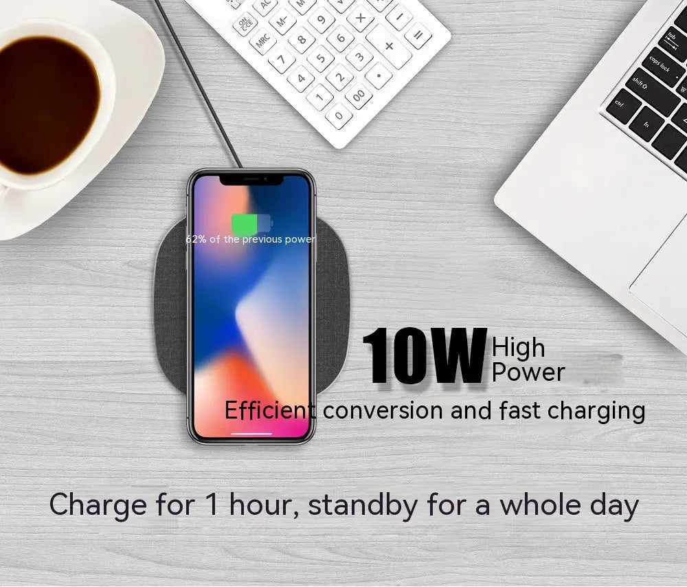 Metal Cloth Wrapper Wireless Charger for Stylish and Portable Charging