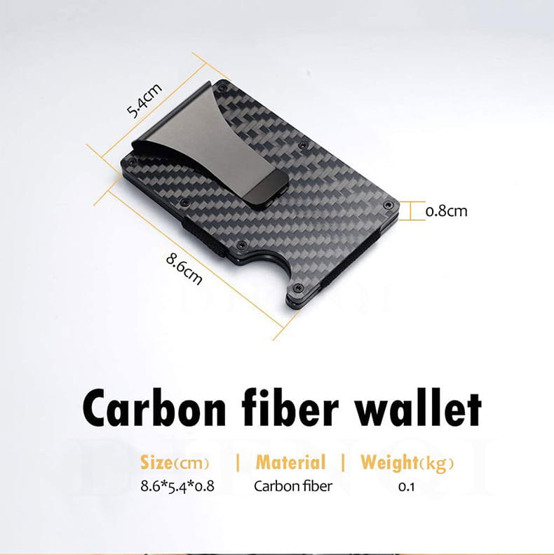 Carbon Fiber Wallet for Men and Women in the United States CHF Compatible