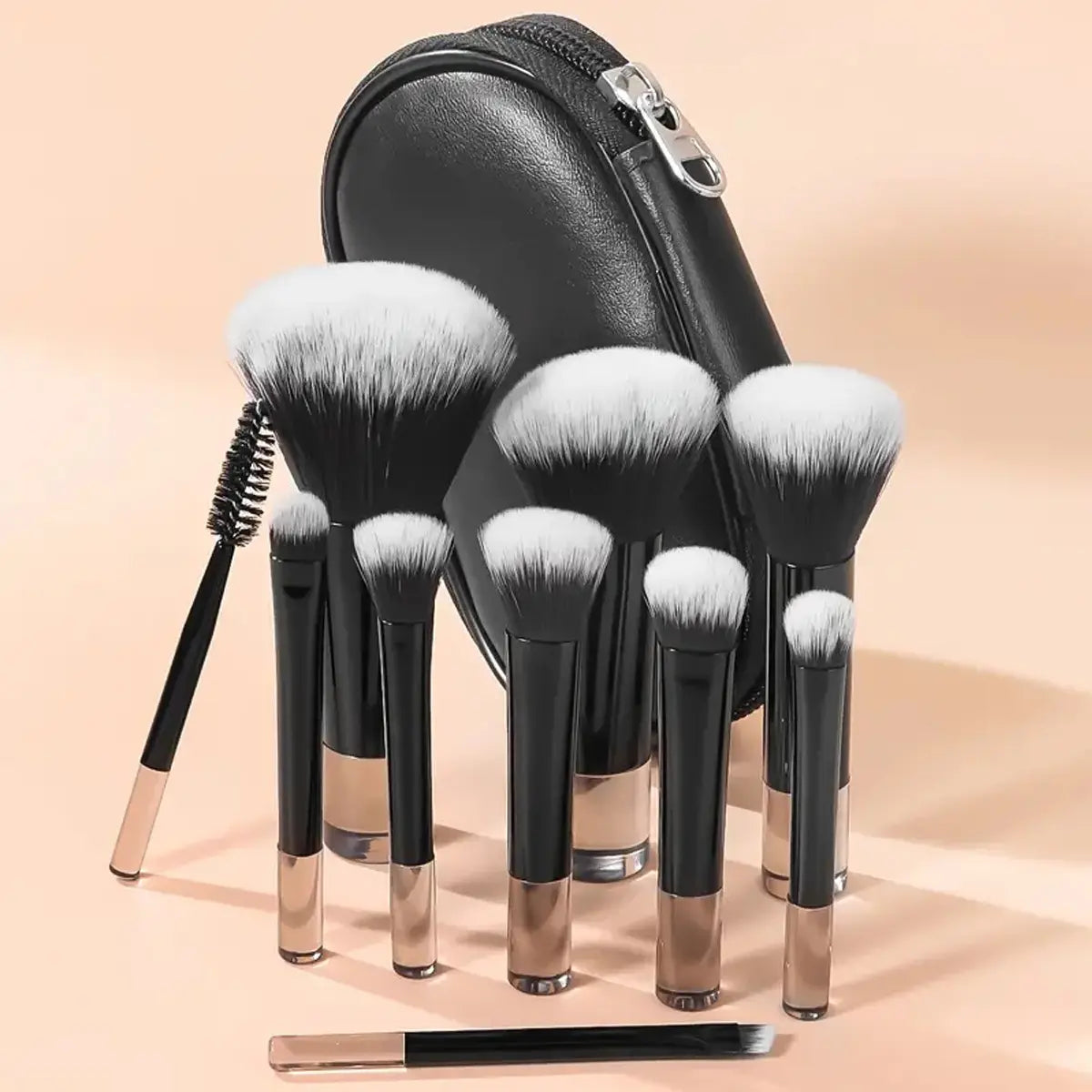 Multicolor Short Handle Makeup Brush Holders for Long Tube Brushes