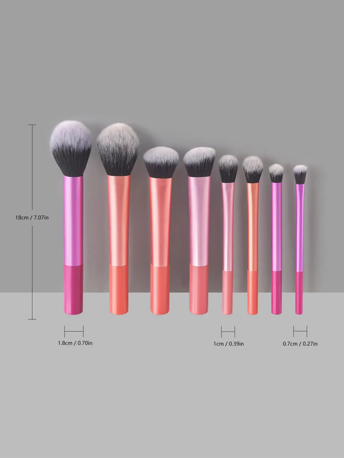 Multicolor Short Handle Makeup Brush Holders for Long Tube Brushes