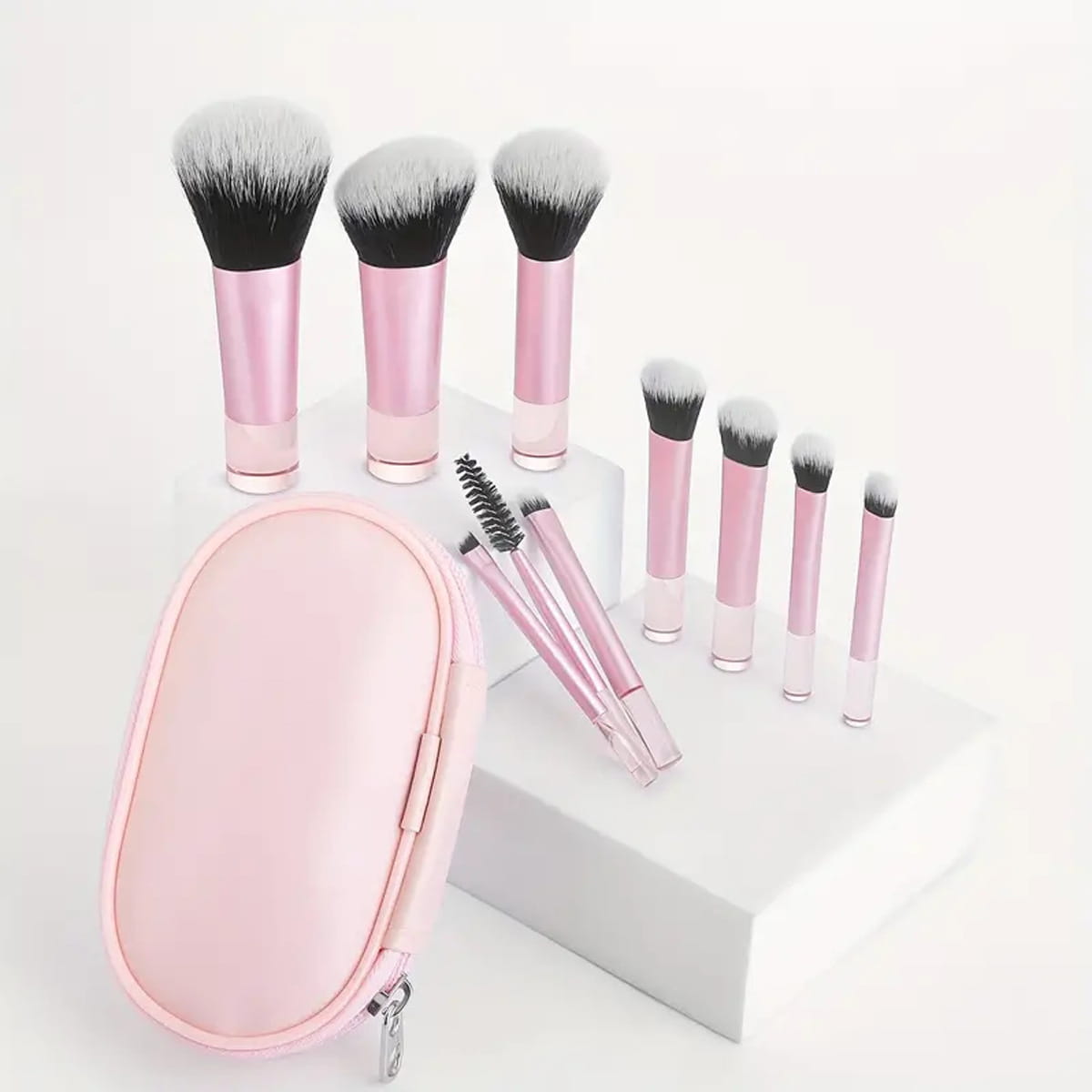 Multicolor Short Handle Makeup Brush Holders for Long Tube Brushes