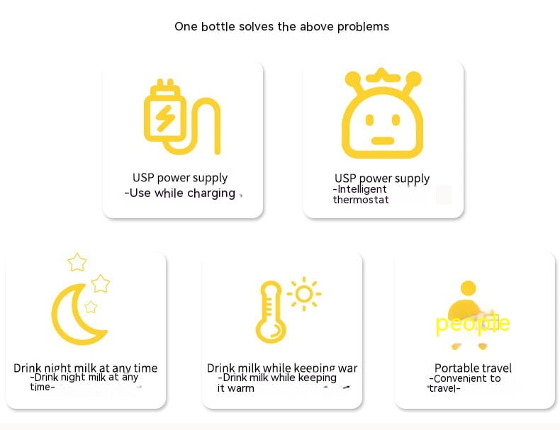 USB Intelligent Temperature Control Portable Milk Bottle Insulation Cover