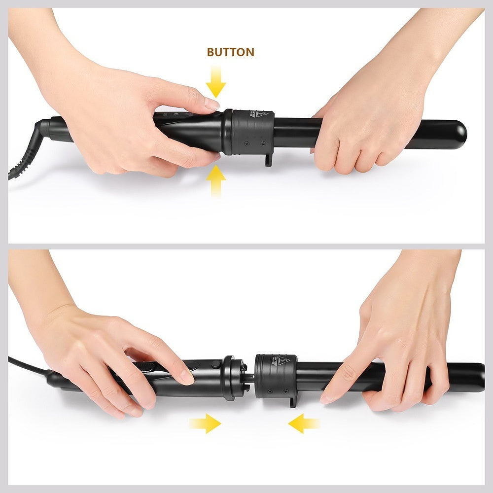 Hair Curler Hair Curler For Curling Or Straightening Multi-function LED Multi-gear Temperature Adjustment 6 In 1 Hair