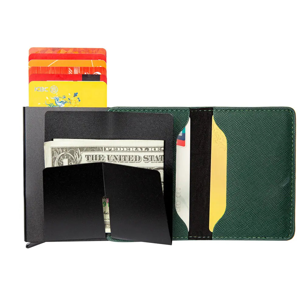 Universal Anti-Theft Card Holder PU Leather for Men Women in US Market