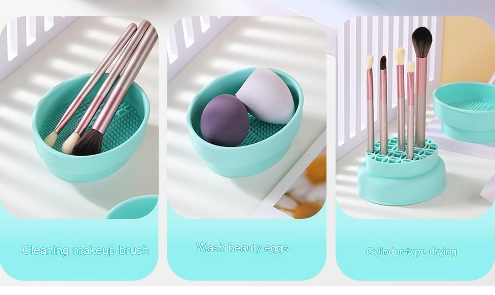 Porous Position Cosmetic Brush Drying Rack for Efficient Makeup Tool Cleaning