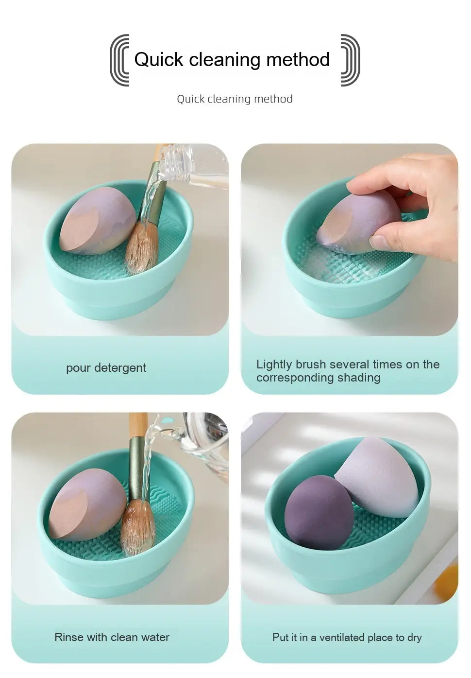 Porous Position Cosmetic Brush Drying Rack for Efficient Makeup Tool Cleaning