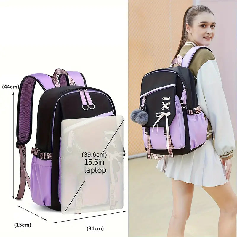 New Bow Women’s Backpack Girl Cute Sweet Backpack