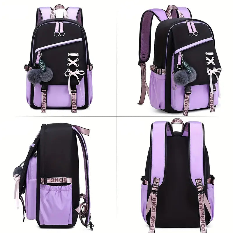 New Bow Women’s Backpack Girl Cute Sweet Backpack