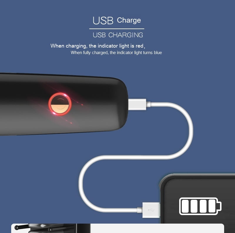 Wireless Charging Anion Straight Comb with USB 2600mAh Battery and Temperature Control