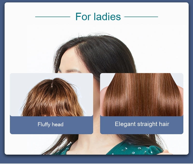 Wireless Charging Anion Straight Comb with USB 2600mAh Battery and Temperature Control