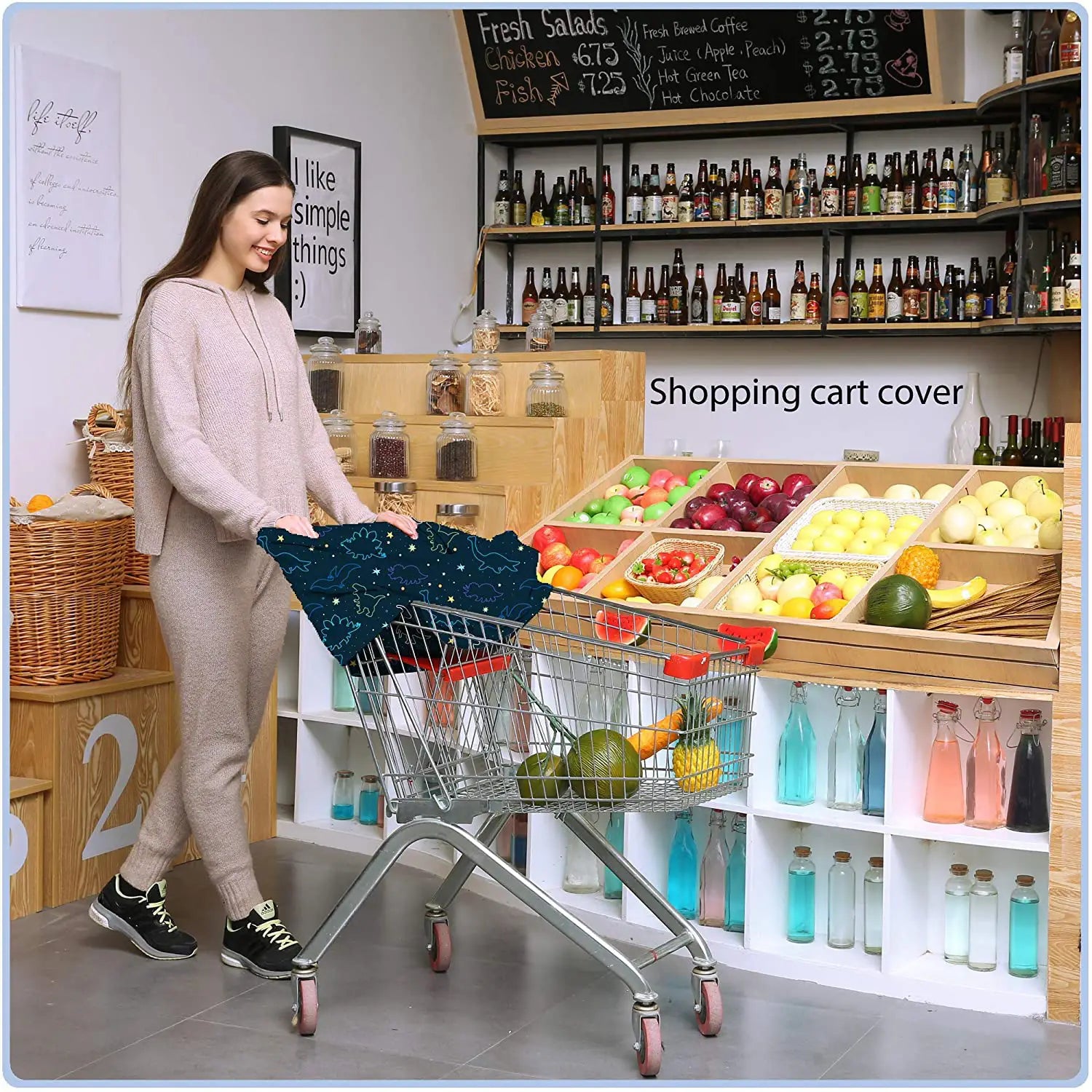 Dark Blue Dinosaur Baby Feeding Nursing Towel for 0-15kg