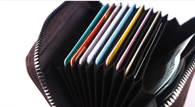 Men’s Anti-Theft Card Wallet with Spliced Design in Multiple Colors for US Market