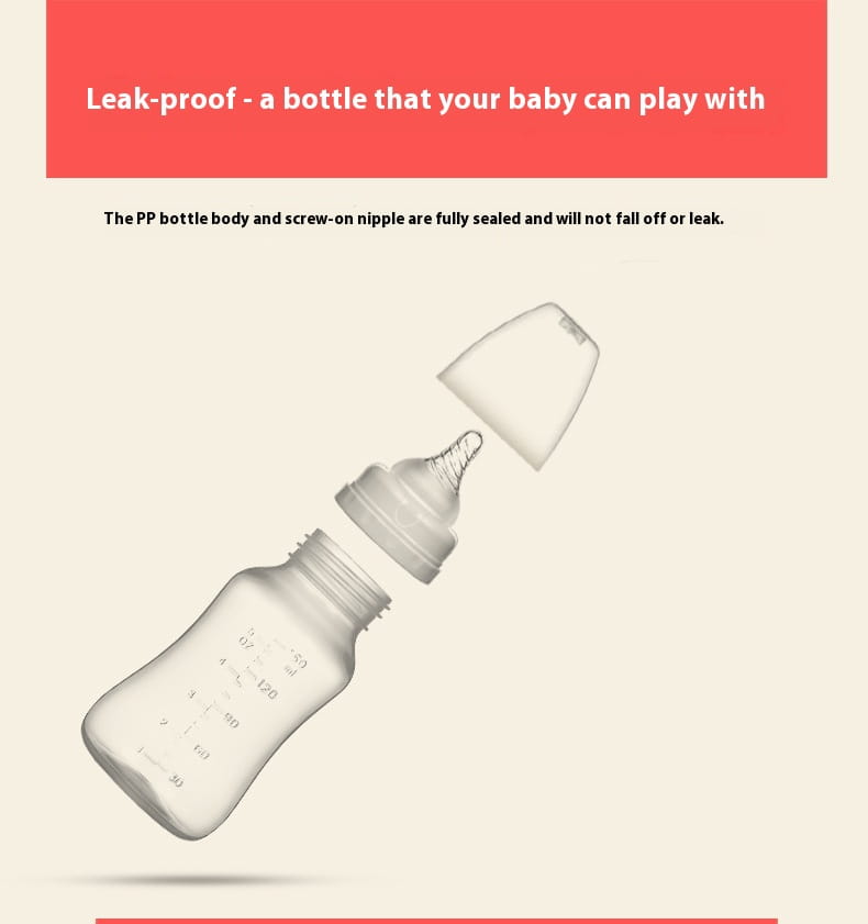 Pink Blue White PP Silicone Nursing Bottle with Milk Collector for United States