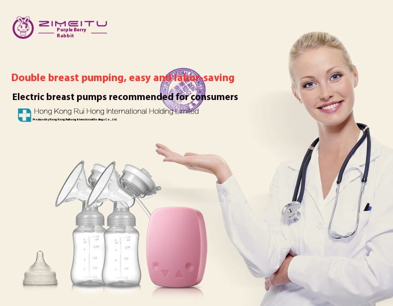 Pink Blue White PP Silicone Nursing Bottle with Milk Collector for United States