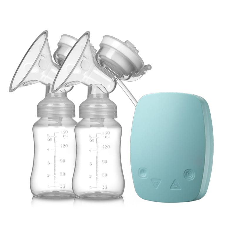 Pink Blue White PP Silicone Nursing Bottle with Milk Collector for United States