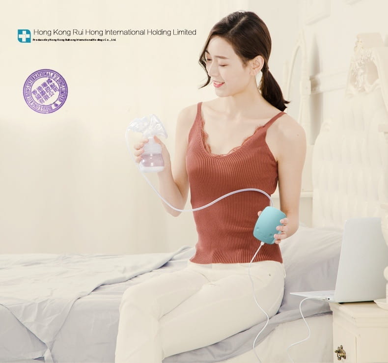 Pink Blue White PP Silicone Nursing Bottle with Milk Collector for United States