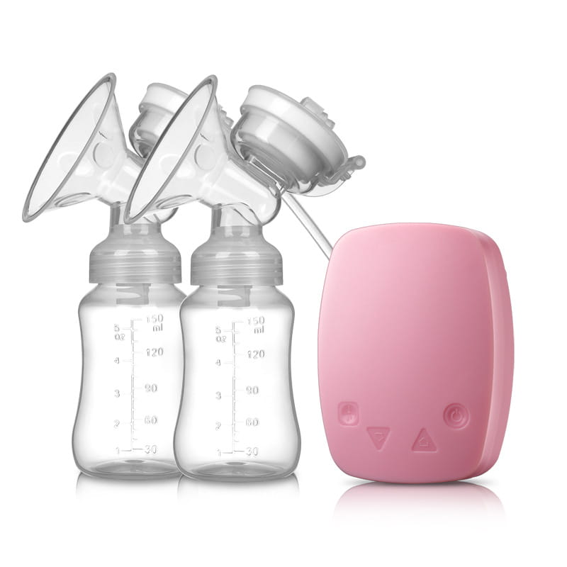 Pink Blue White PP Silicone Nursing Bottle with Milk Collector for United States