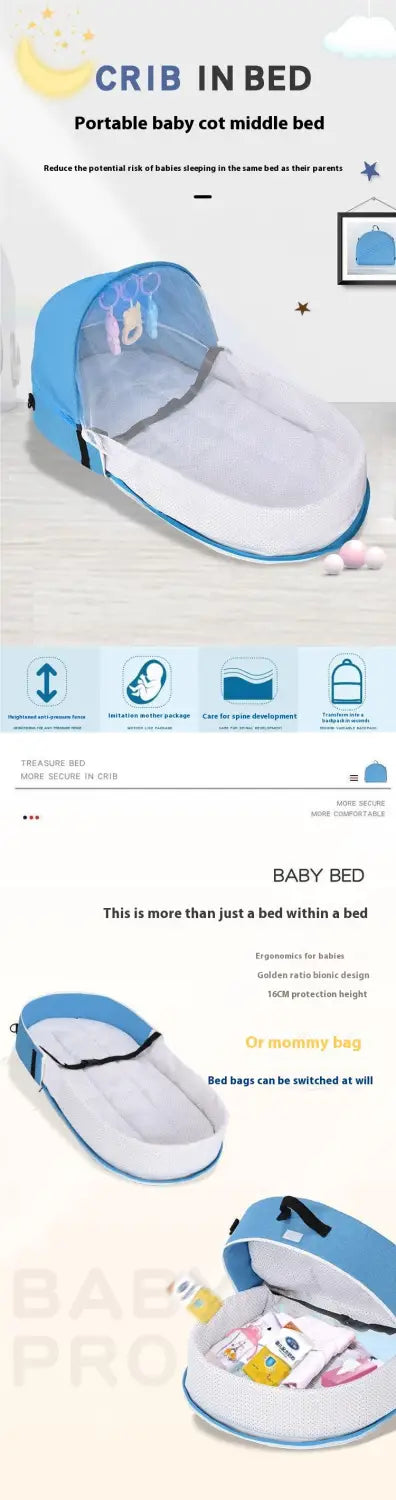 Travel Crib with Mosquito Net for United States and CHF