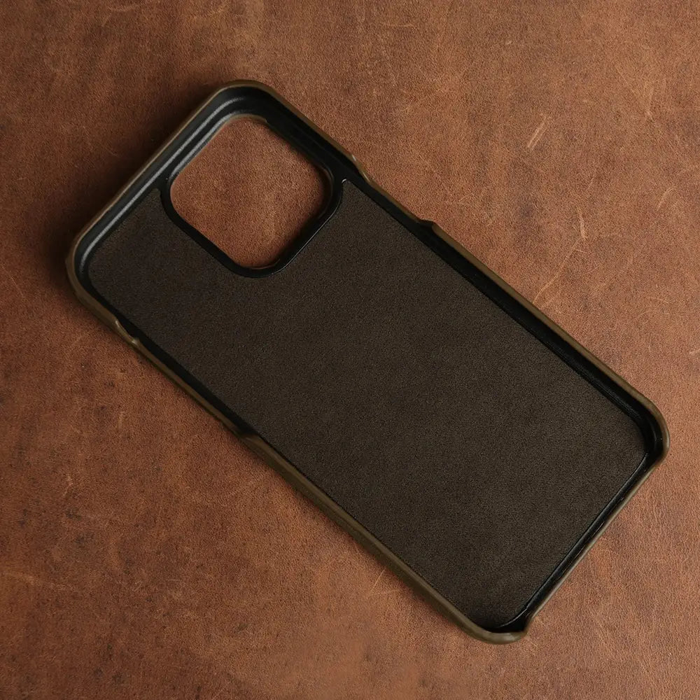 Applicable Crazy Horse Pattern Leather Phone Case